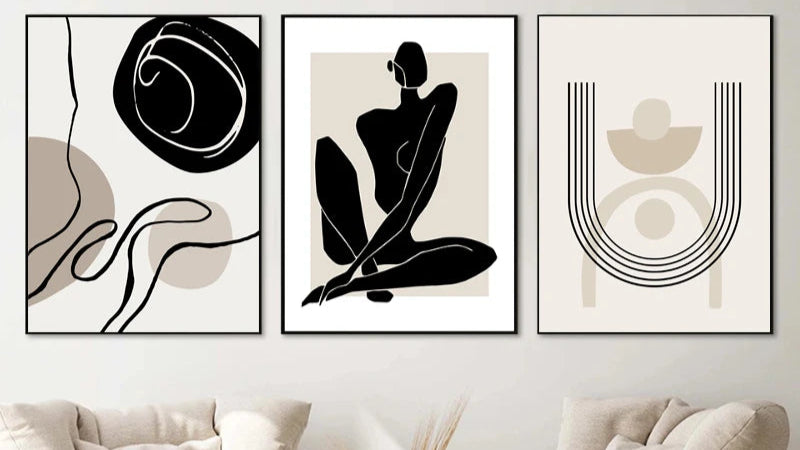 Serene Silhouette Abstract Wall Art