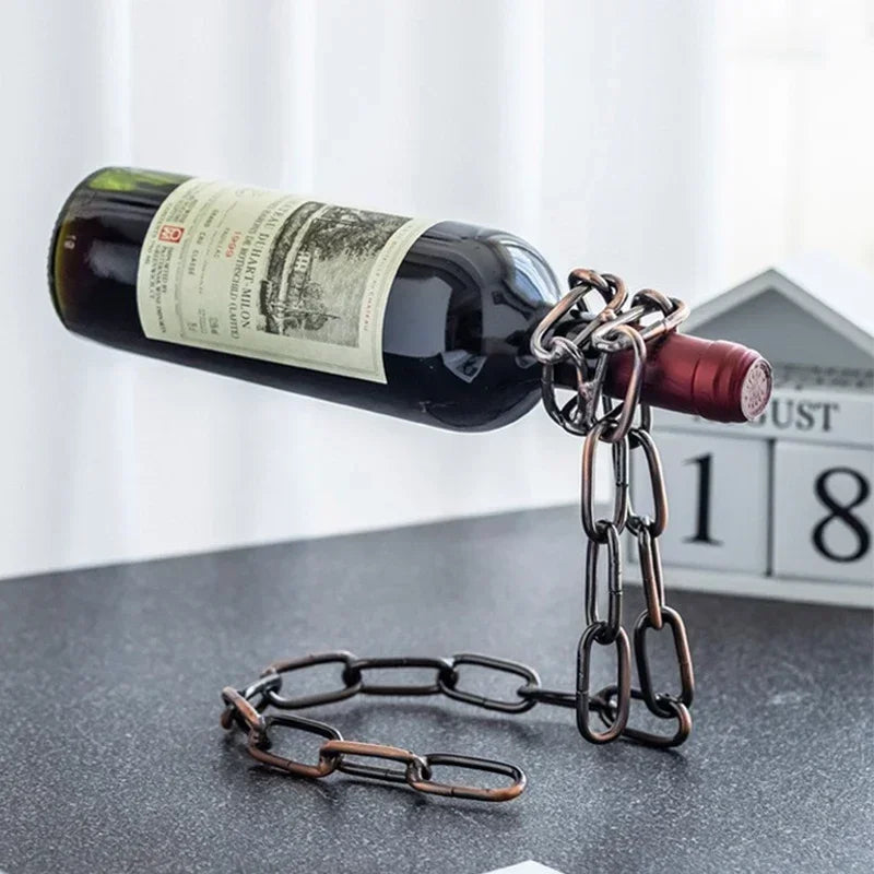 Chain Reaction Wine Stand