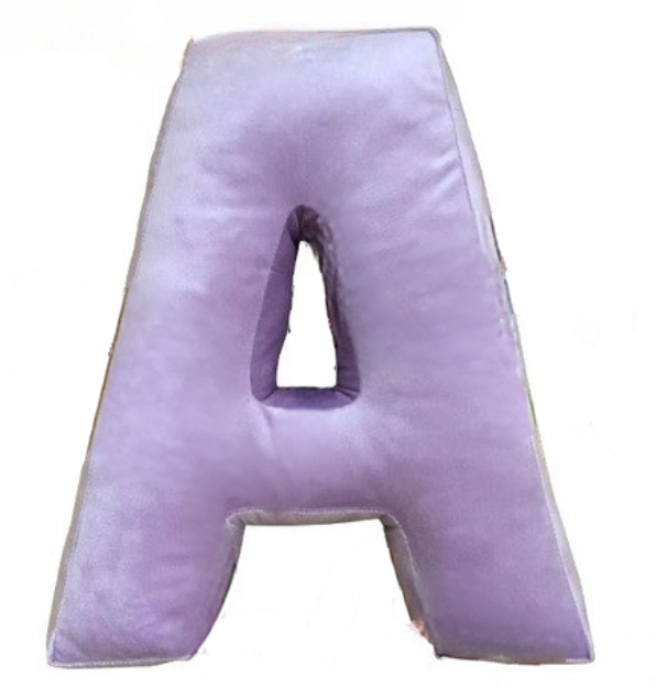 Bluestem & Co. Letter Throw Pillows - Purple