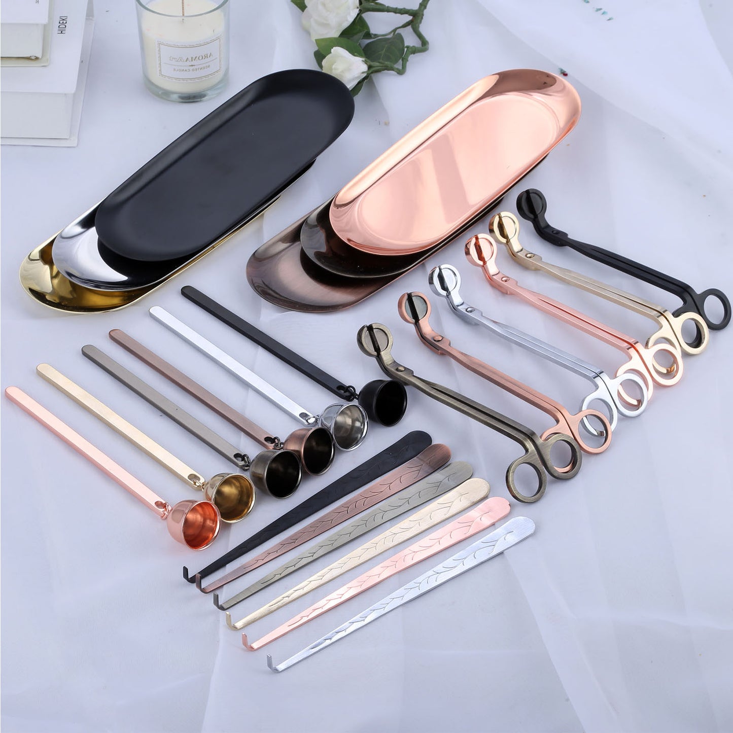 Candle Maintenance kit color and style variations