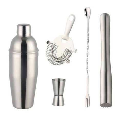 Silver Cocktail Shaker Set