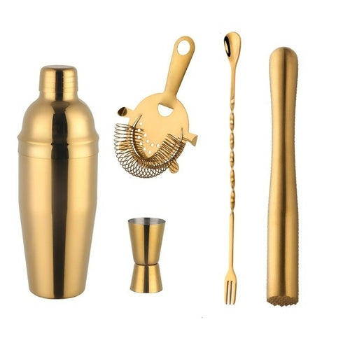 Gold Cocktail Shaker Set