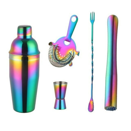 Rainbow Cocktail Shaker Set