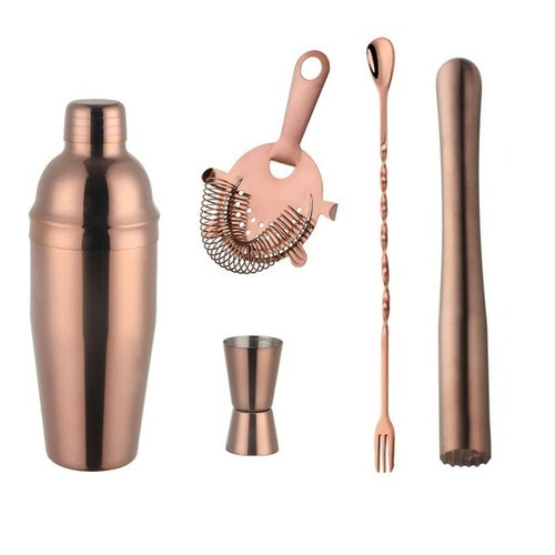 Copper Cocktail Shaker Set