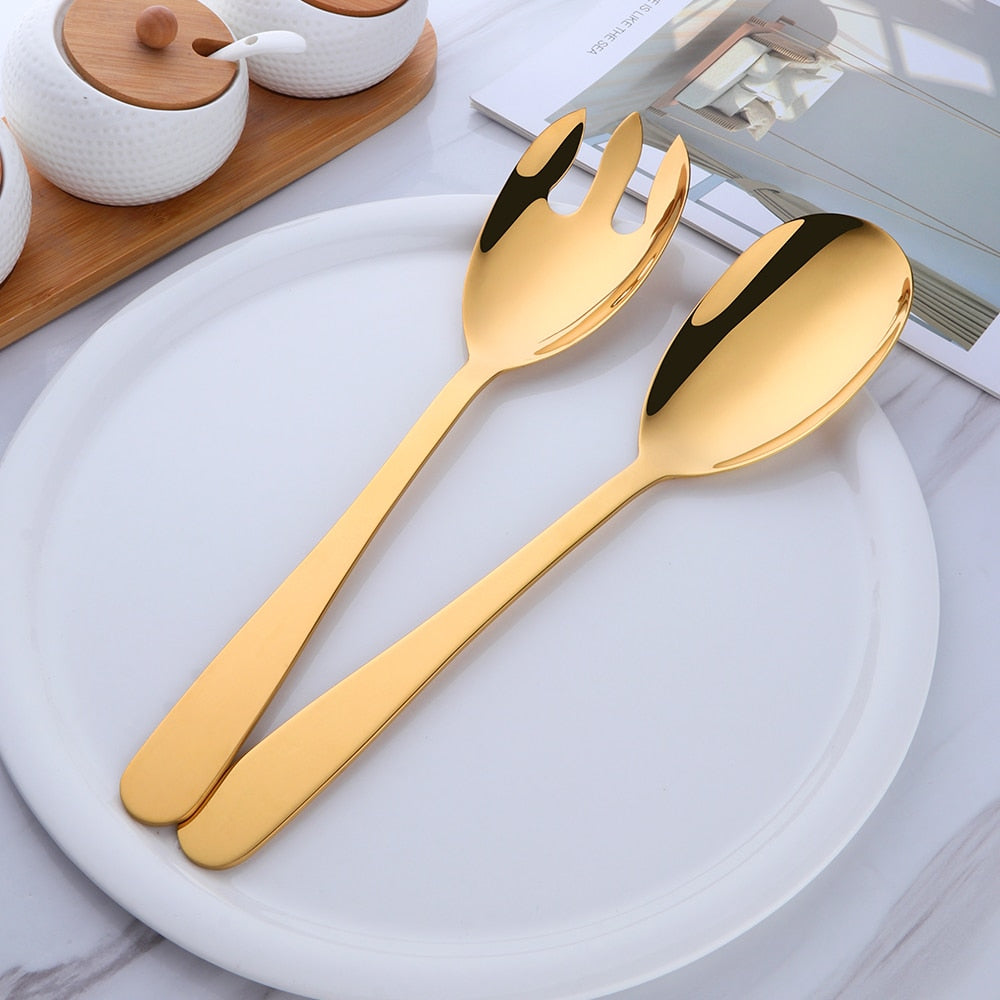 Unique Touch Salad Servers