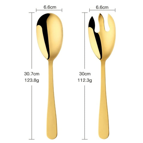Unique Touch Salad Servers