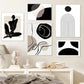 Serene Silhouette Abstract Wall Art