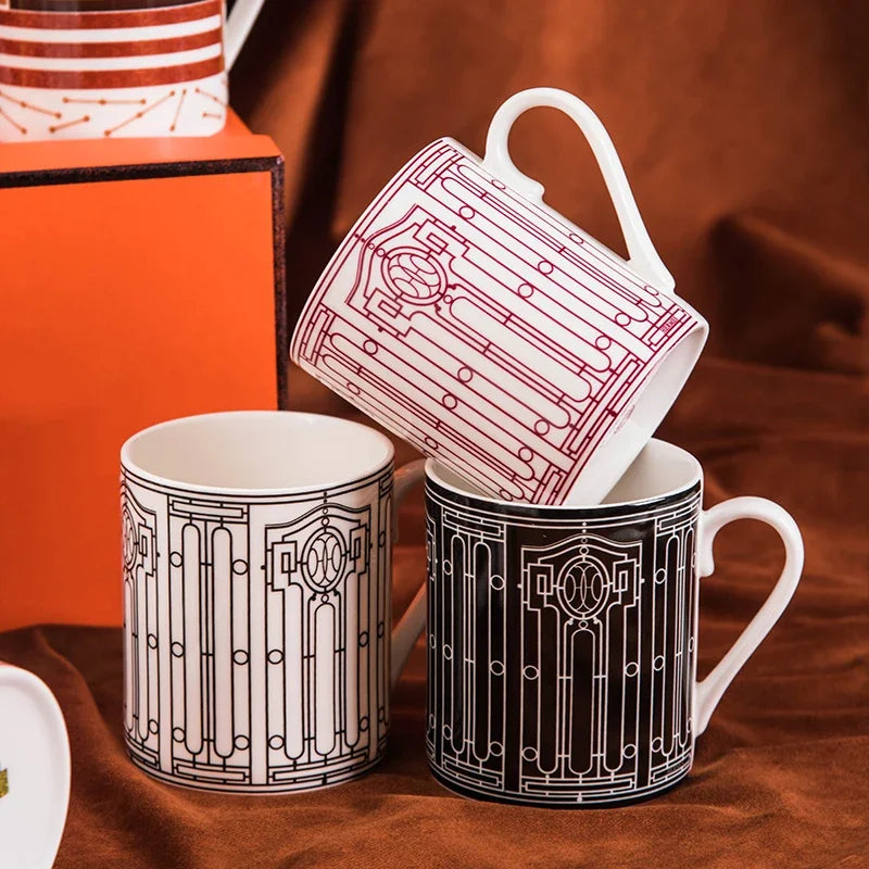 Bluestem & Co. Designer Porcelain Mugs