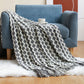 Bluestem & Co. Plaid Knit Throw Blanket